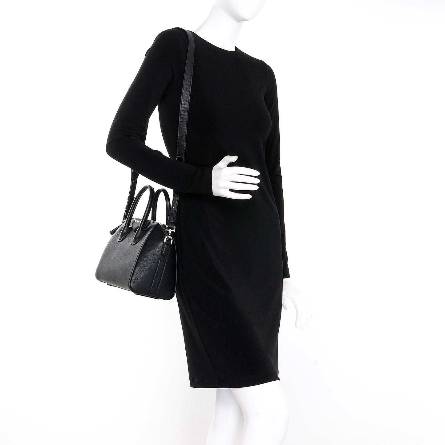 Sugar Goatskin Mini Antigona Black