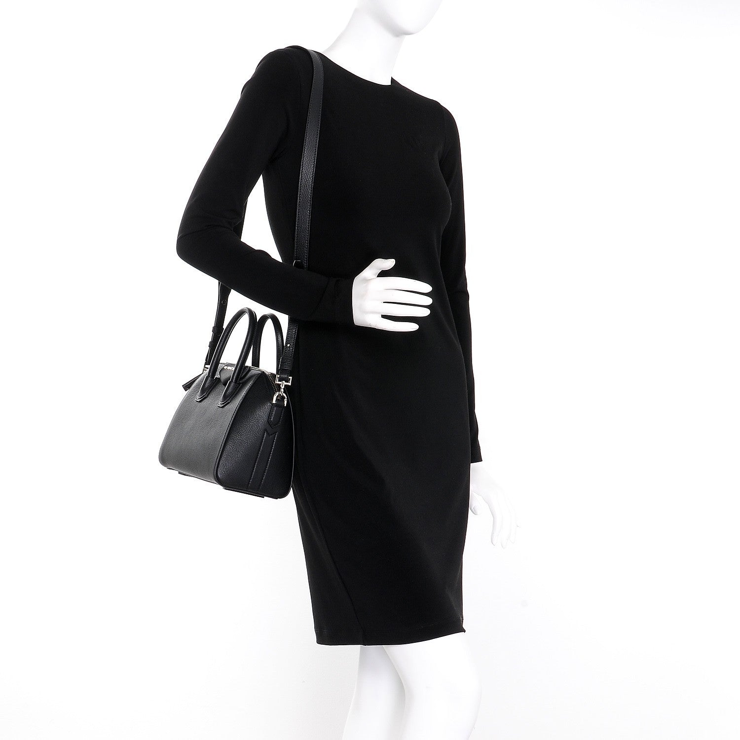 Givenchy Sugar Goatskin Mini Antigona Black 2 of 9