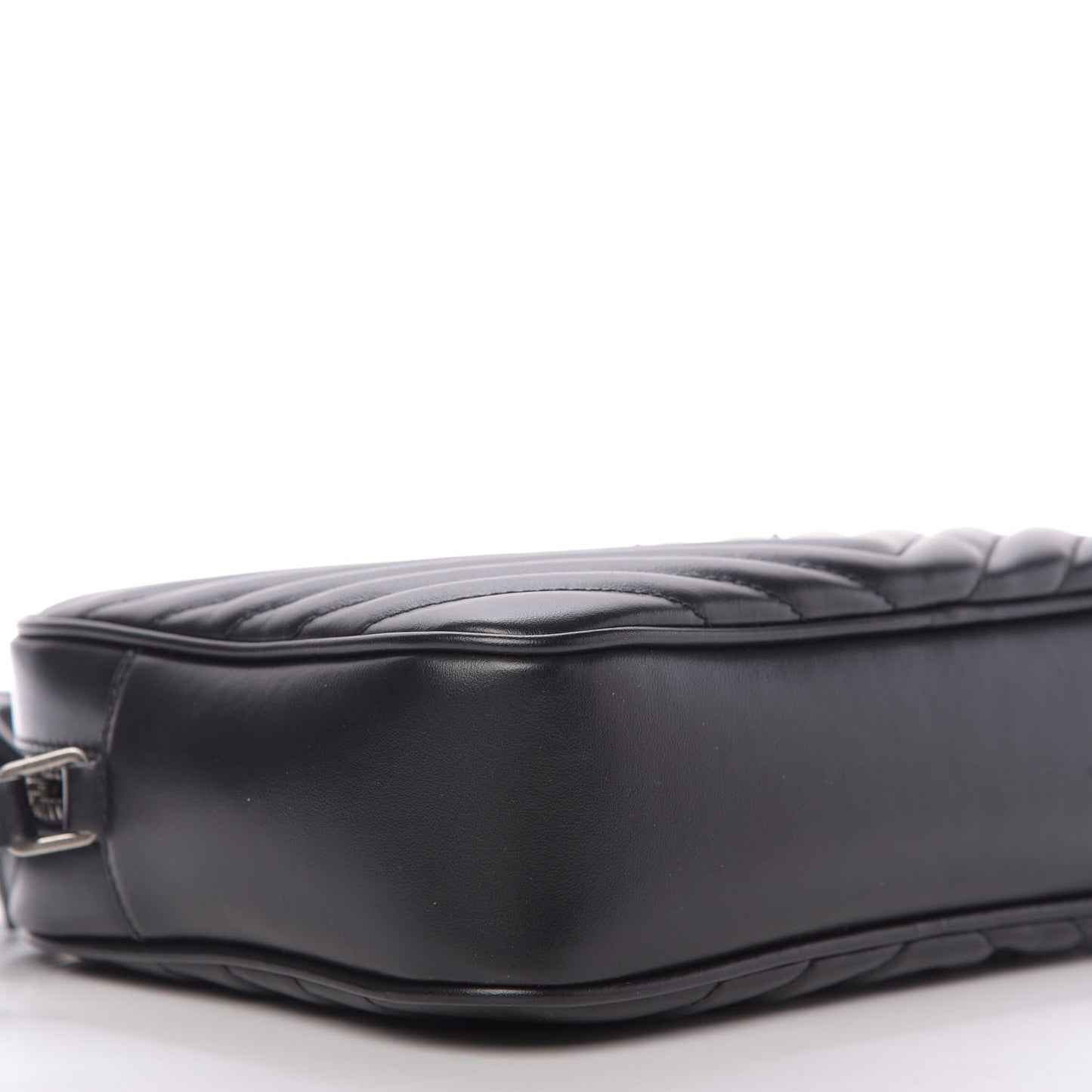 Calfskin Matelasse Monogram Lou Camera Bag Black