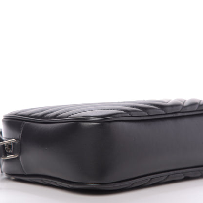 Saint Laurent Calfskin Matelasse Monogram Lou Camera Bag Black 6 of 9