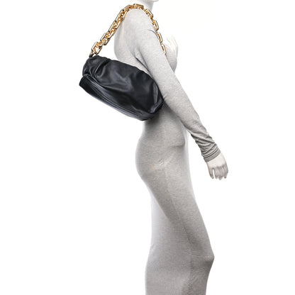 Bottega Veneta Calfskin The Pouch Chain Black 2 of 10