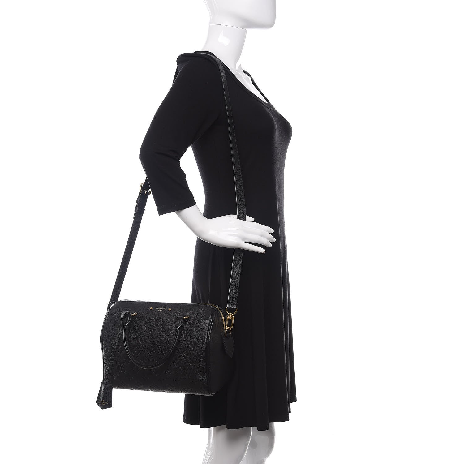Louis Vuitton Empreinte Speedy Bandouliere 25 NM Black 3 of 11