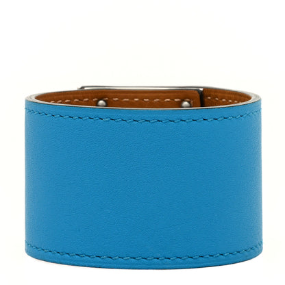 Hermes Swift Kelly Dog Bracelet T1 Bleu Zanzibar 3 of 5