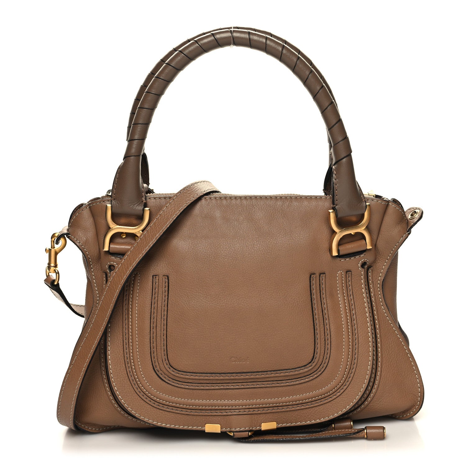 Chloe Calfskin Medium Marcie Satchel Nut 1 of 11