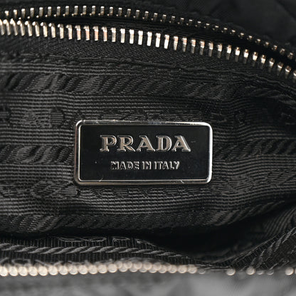 Prada Nylon Tessuto Quilted Chain Shoulder Bag Black 7 of 14