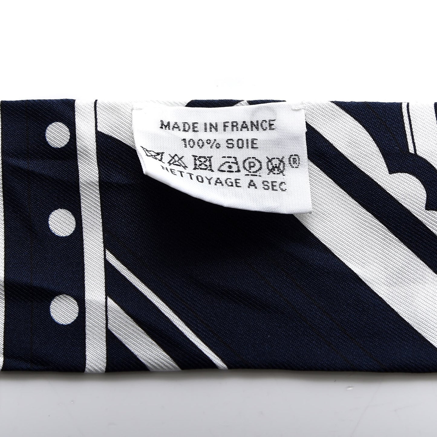 Silk Faubourg Rainbow Twilly Marine Blanc