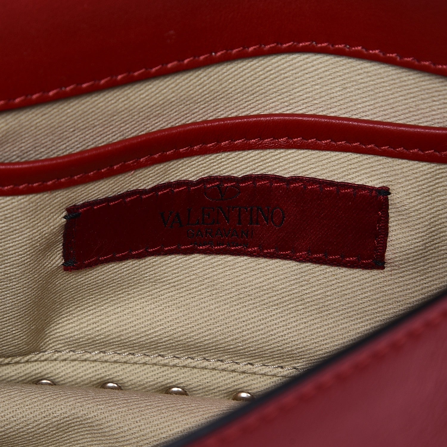 Valentino Garavani Vitello Mini Rockstud Flap Saddle Crossbody Bag Rosso Valentino 6 of 8
