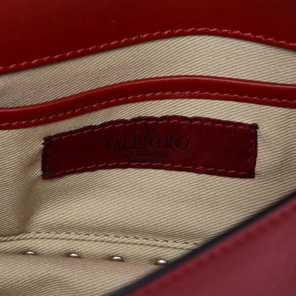 Valentino Garavani Vitello Mini Rockstud Flap Saddle Crossbody Bag Rosso Valentino 6 of 8