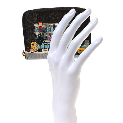 Louis Vuitton Monogram 2022 Christmas Animation New York Soho Zippy Coin Purse Yellow 2 of 8