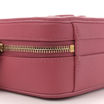 Chanel Caviar Quilted Small CC Filigree Vanity Case Rose 9 of 11