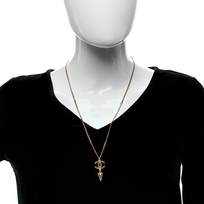 Chanel Enamel Chain CC Necklace Gold Multicolor 2 of 5