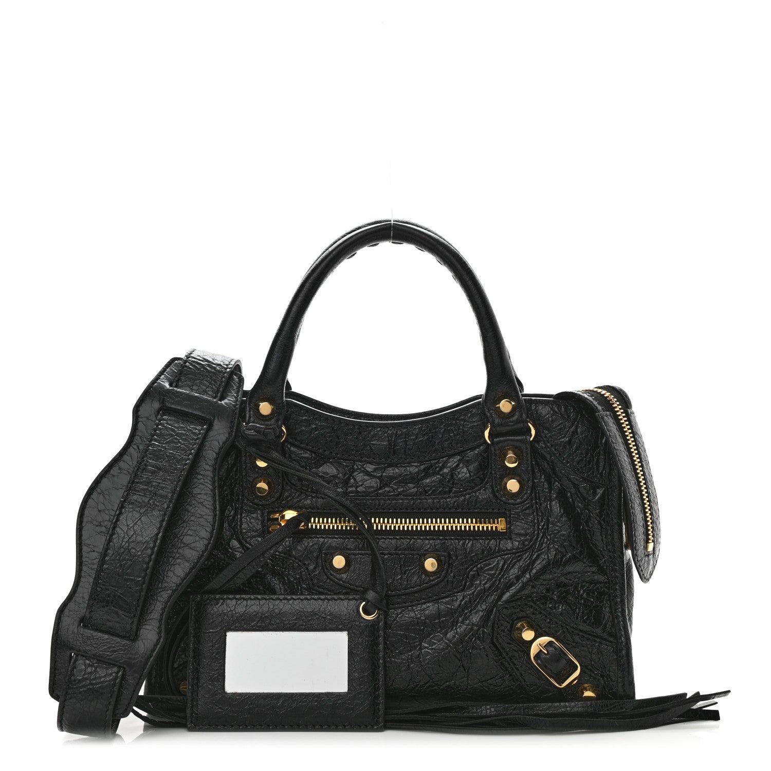Balenciaga Agneau Classic Gold Hardware Mini City Black 1 of 7