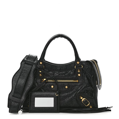 Balenciaga Agneau Classic Gold Hardware Mini City Black 1 of 7