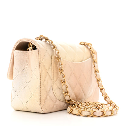 Chanel Metallic Goatskin Quilted Mini Rectangular Flap Gold 3 of 11