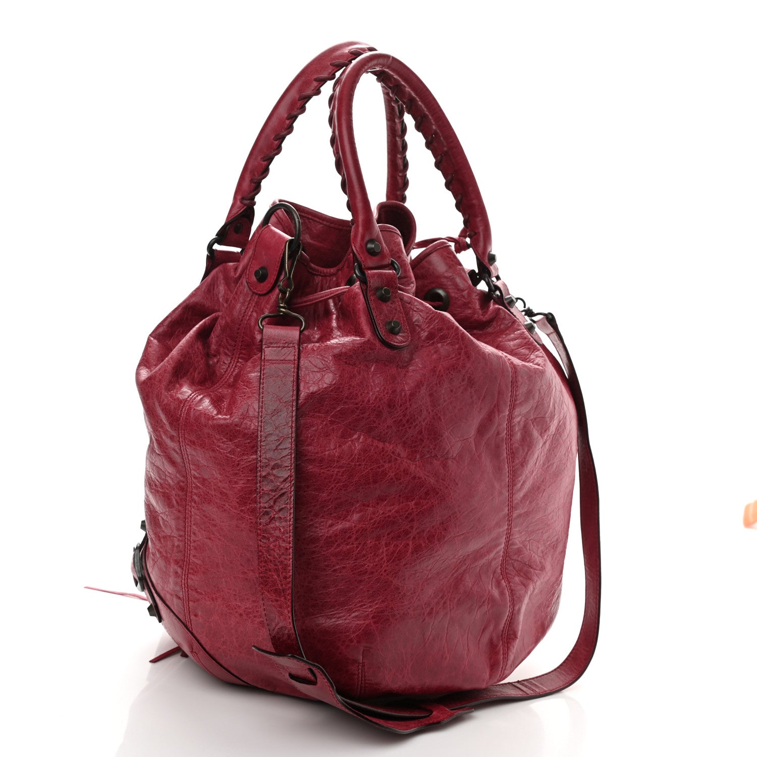 Balenciaga Agneau Classic Hardware Pompon Pourpre 3 of 8
