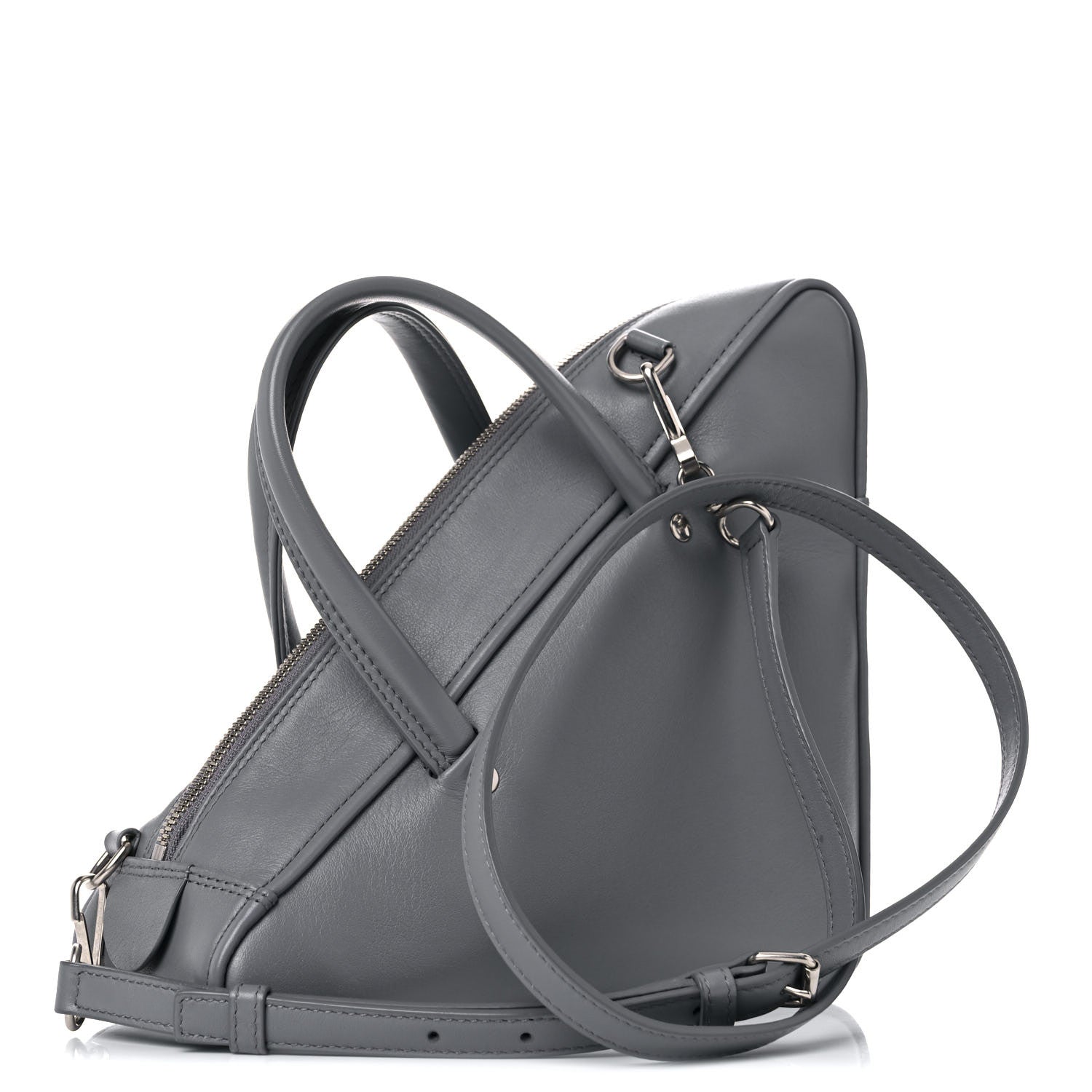 Balenciaga Calfskin S Triangle Duffle Grey 3 of 15