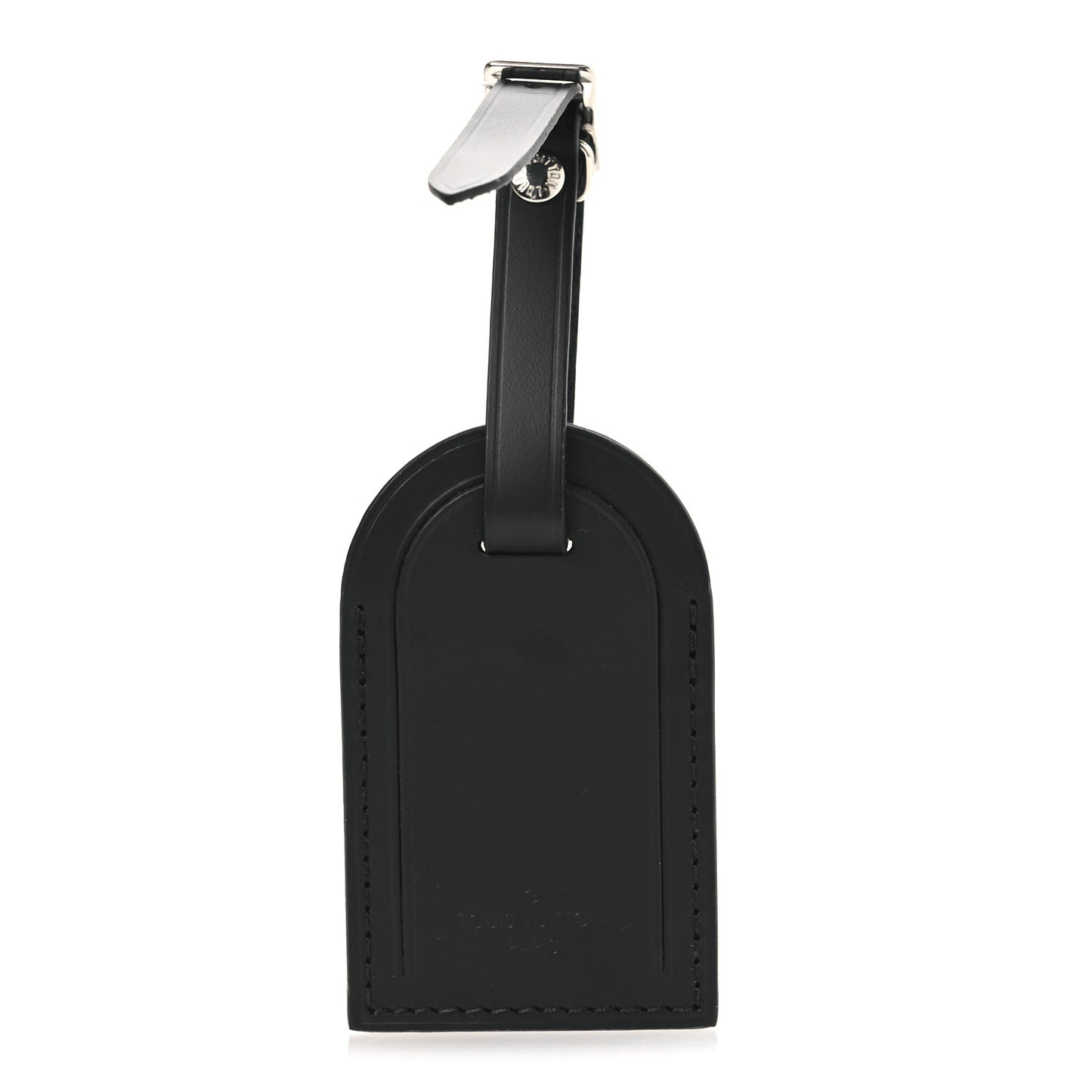 Calfskin Luggage Tag Black