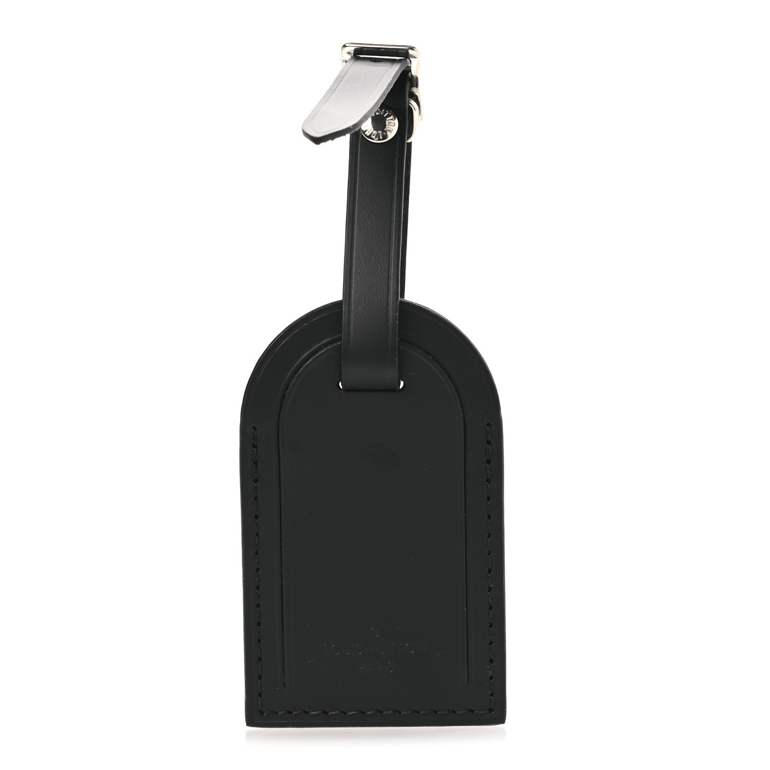 Louis Vuitton Calfskin Luggage Tag Black 2 of 6