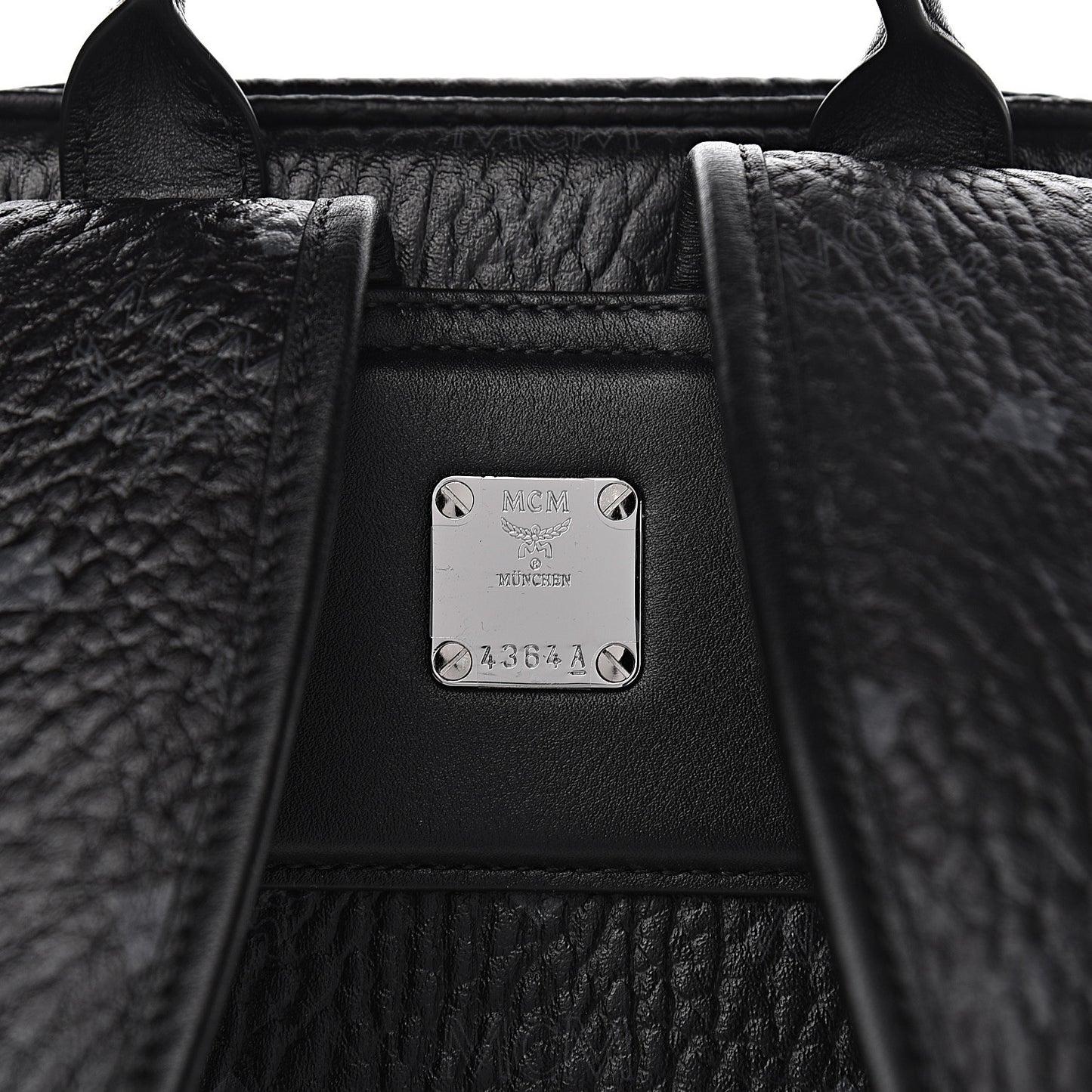 Metallic Visetos Spot MD Backpack Silver Black