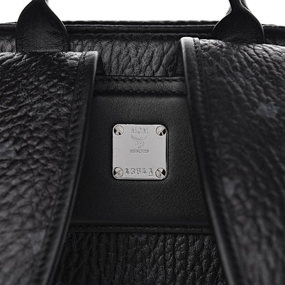 MCM Metallic Visetos Spot MD Backpack Silver Black 14 of 14