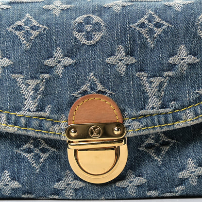 Louis Vuitton Monogram Denim Mini Pleaty Blue 9 of 10