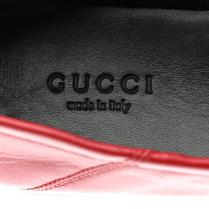 Gucci Calfskin Womens Jordaan Loafers 36 Hibiscus Red 7 of 9