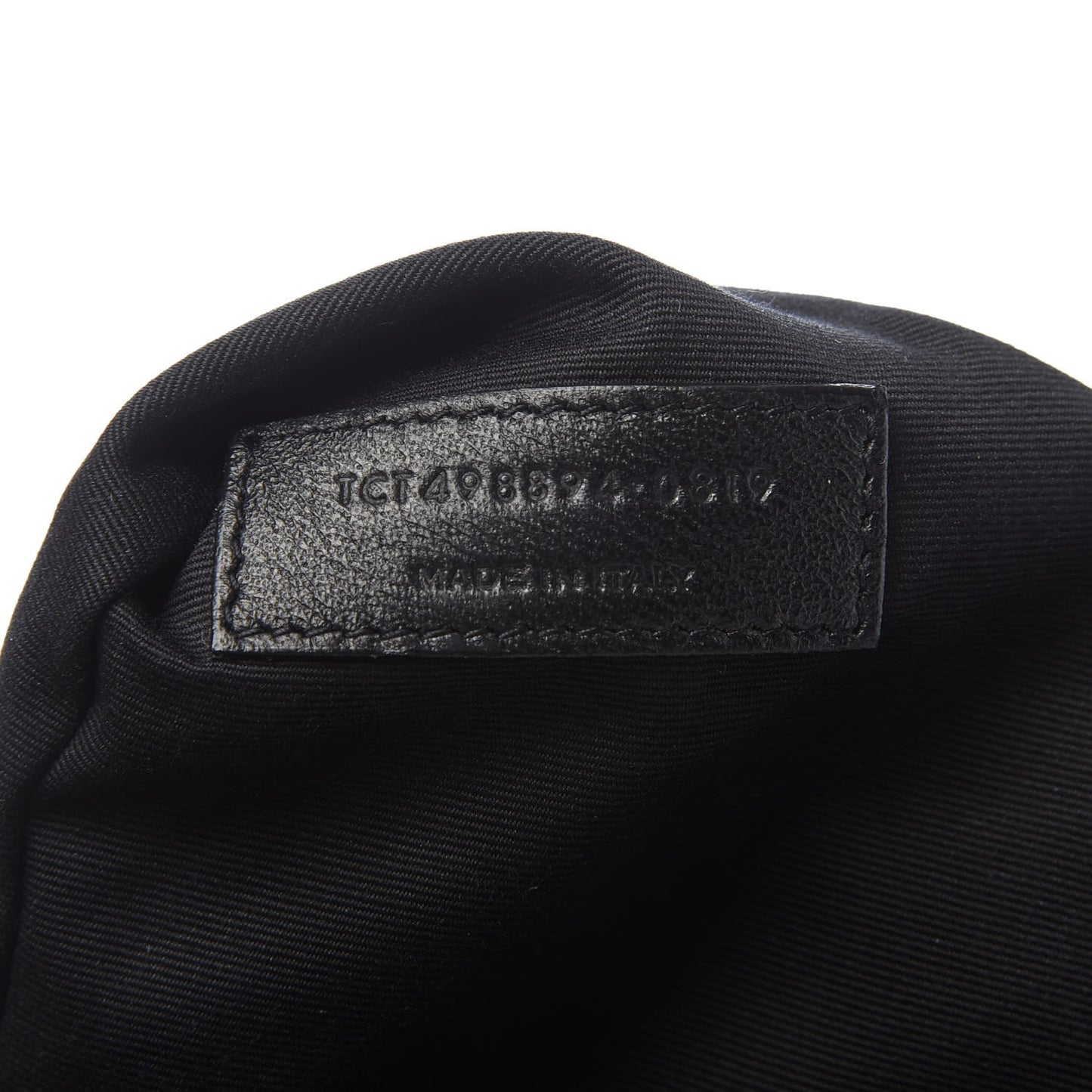 Crinkled Calfskin Matelasse Monogram Medium Niki Chain Satchel Black