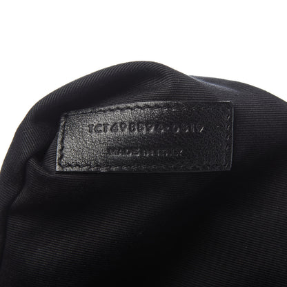 Saint Laurent Crinkled Calfskin Matelasse Monogram Medium Niki Chain Satchel Black 9 of 9