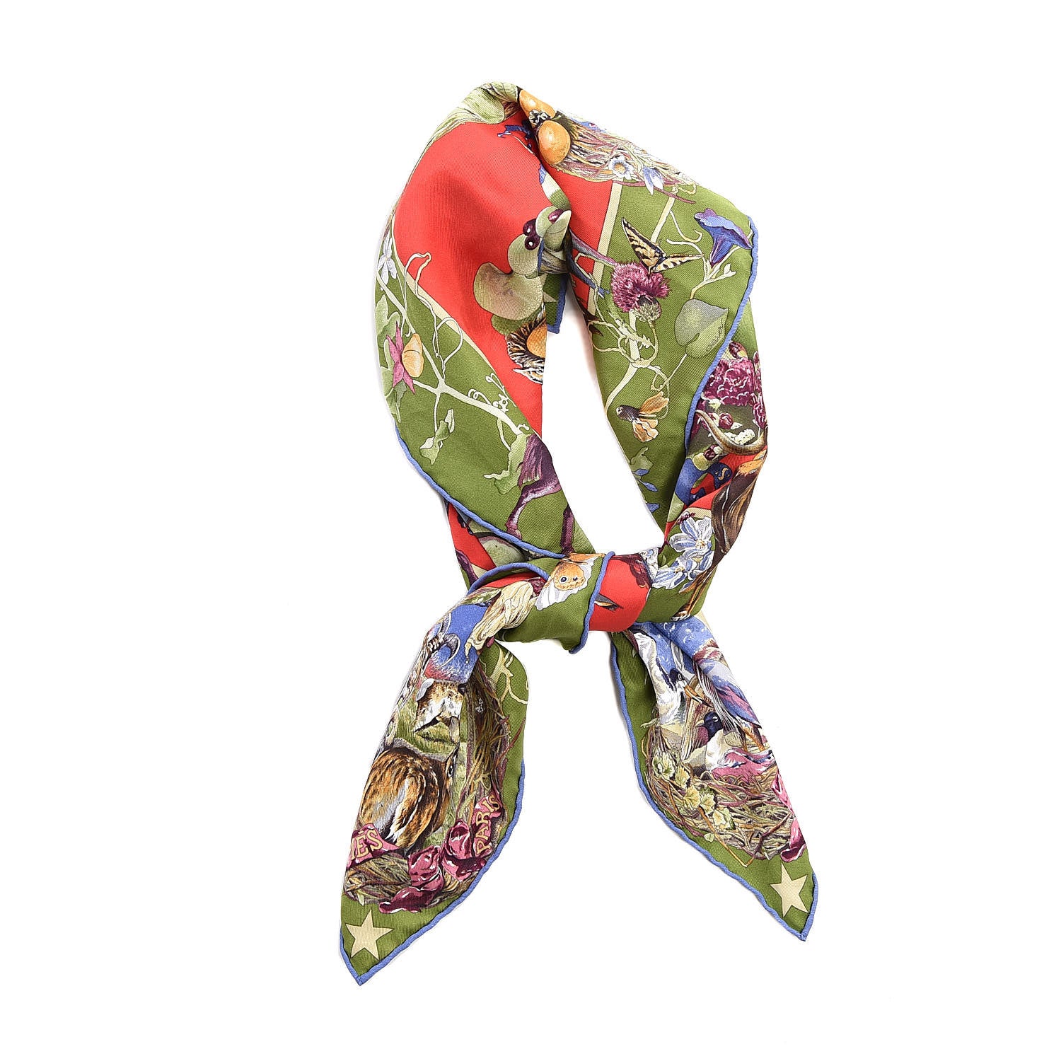 Hermes Silk Faune Et Flore Du Texas Scarf 65 8 of 8