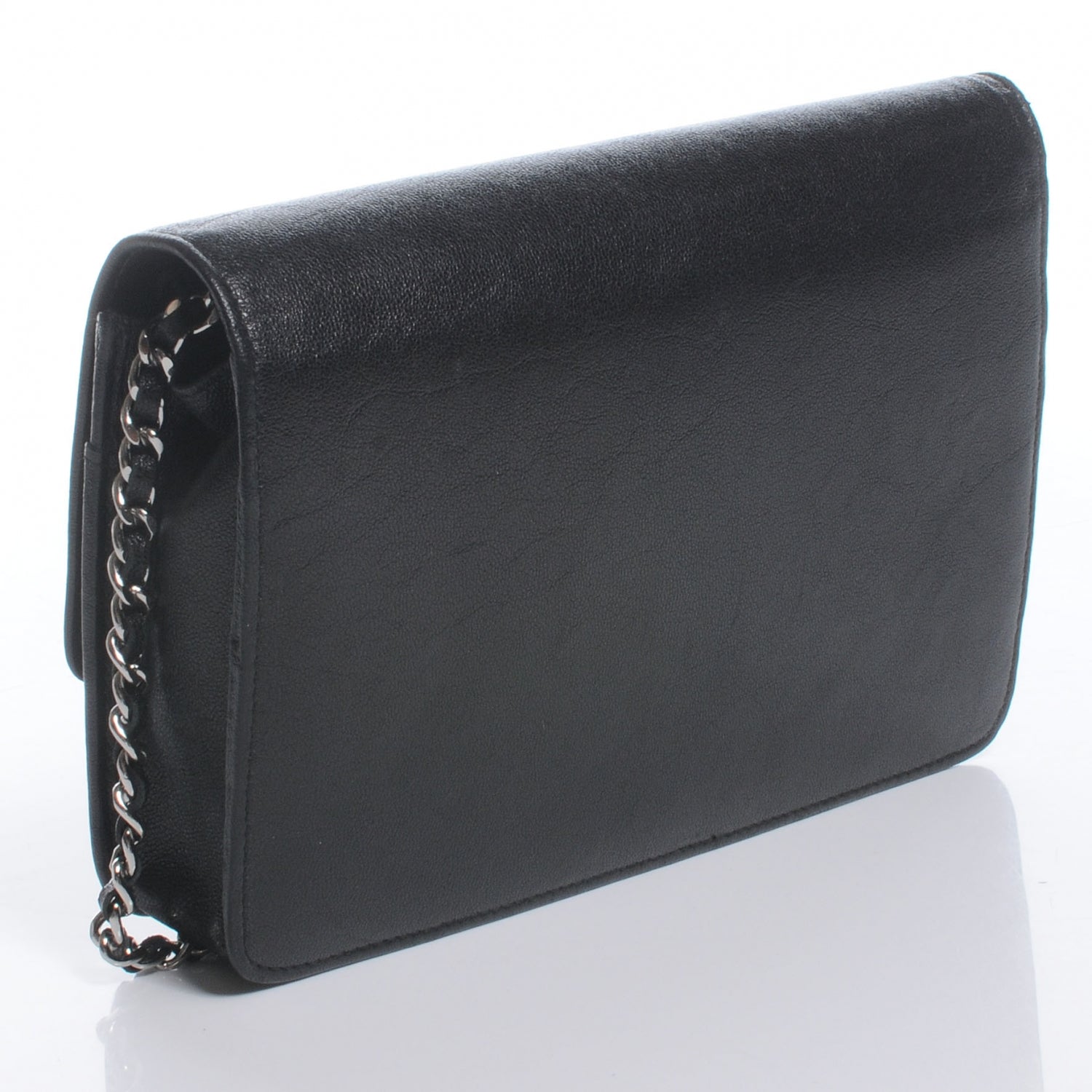 Chanel Leather Wallet On Chain WOC Black 3 of 9