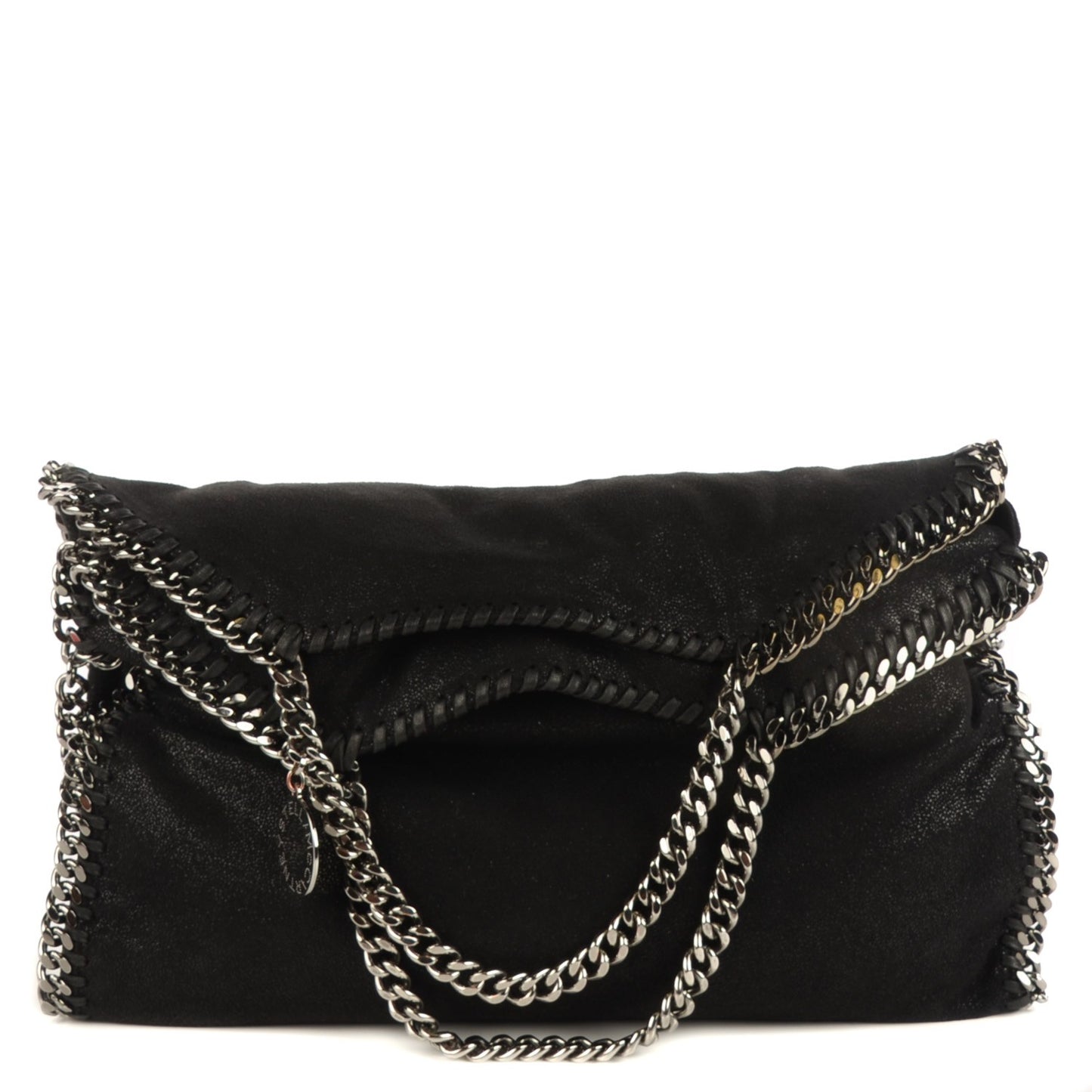 Shaggy Deer Falabella Fold Over Tote Black