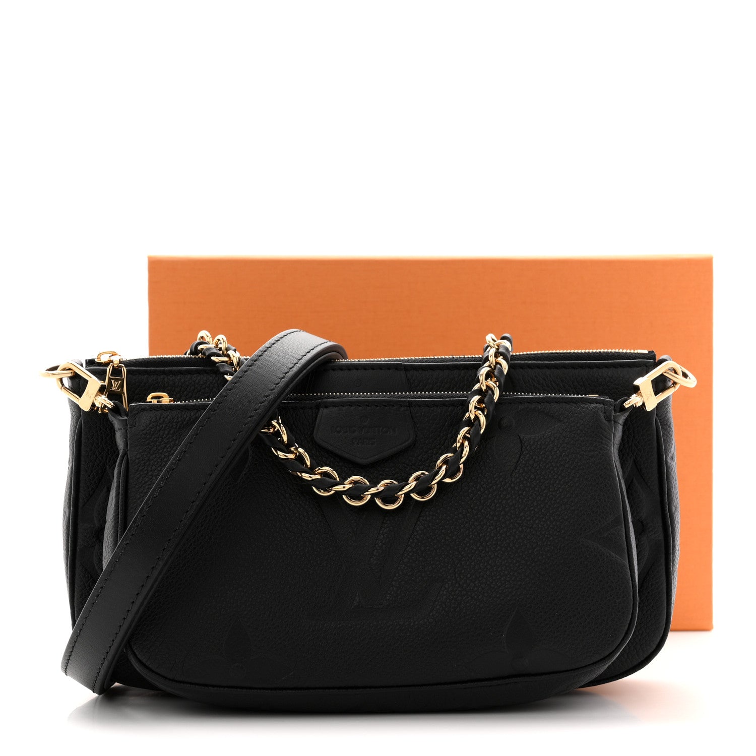 Louis Vuitton Empreinte Monogram Giant Multi Pochette Accessories Black 11 of 11