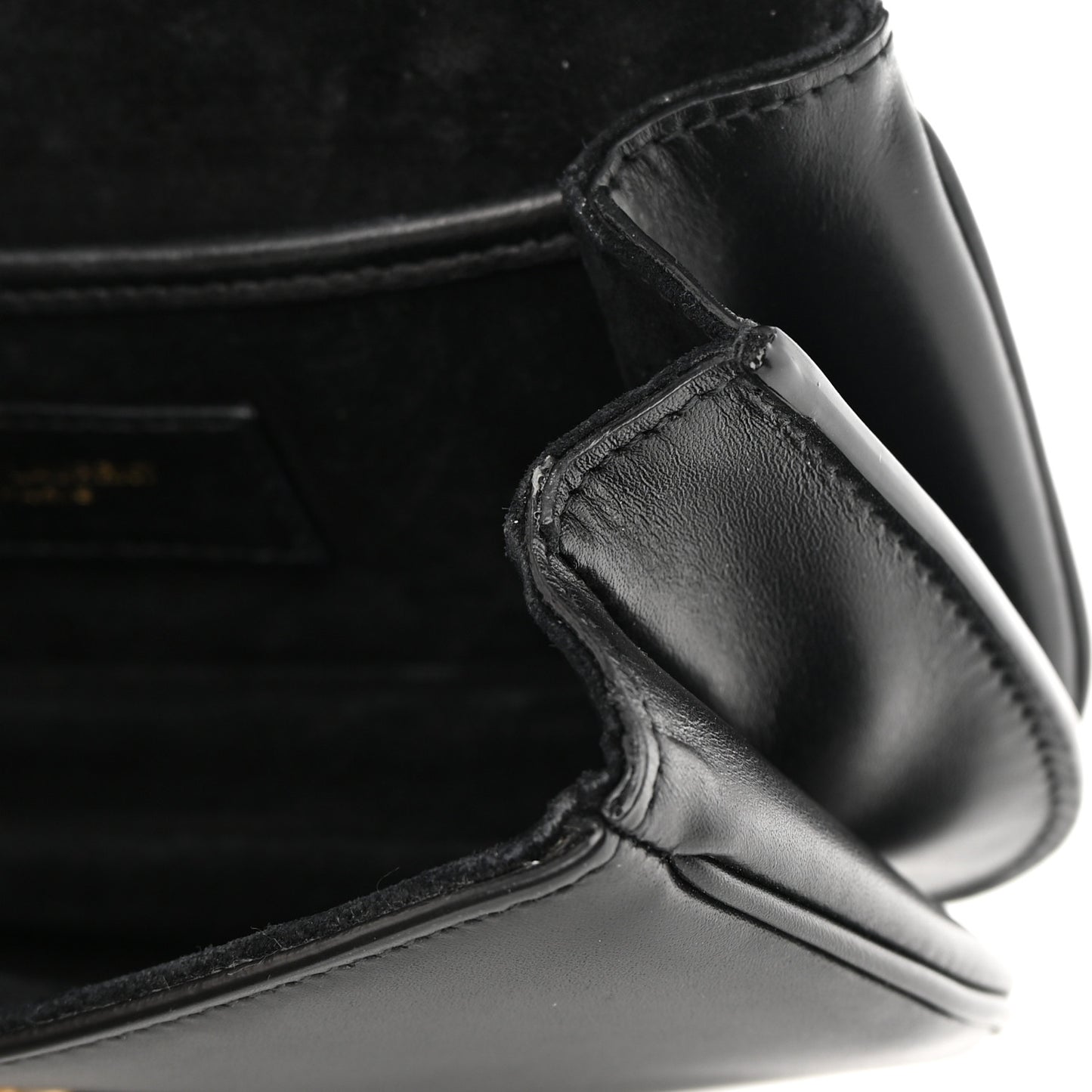 Smooth Calfskin Small Charlie Shoulder Bag Black