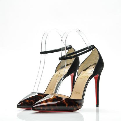Christian Louboutin Patent Tartaruga Uptown 100 Pumps 36 Version Testa Di Moro 3 of 7