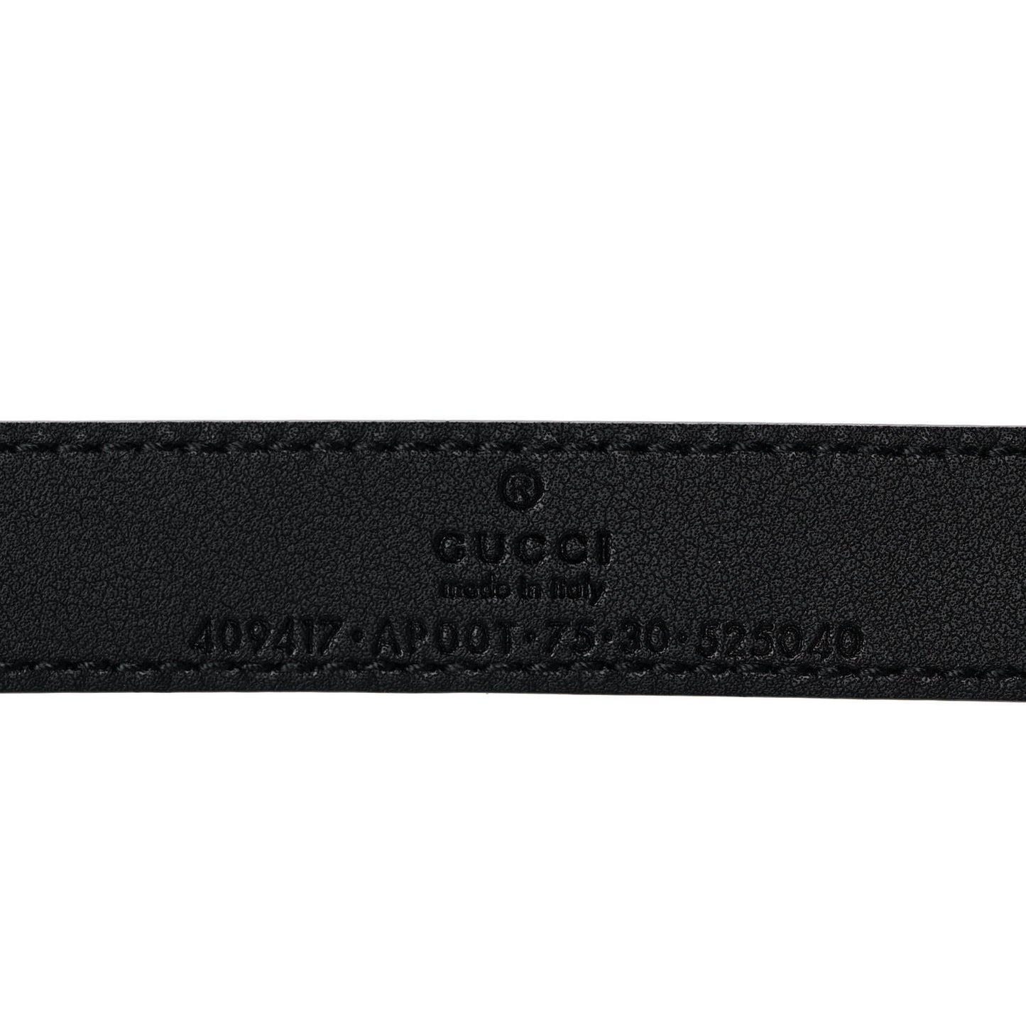 Calfskin Double G 20mm Belt 75 30 Black