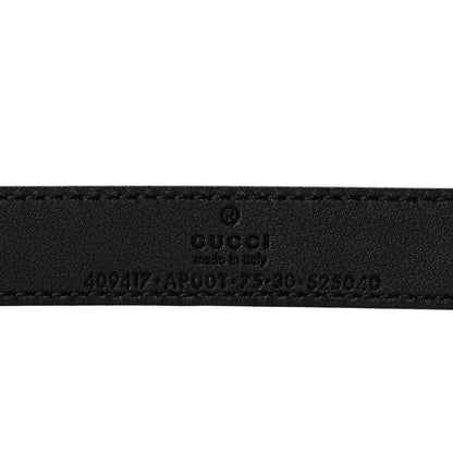 Gucci Calfskin Double G 20mm Belt 75 30 Black 4 of 8