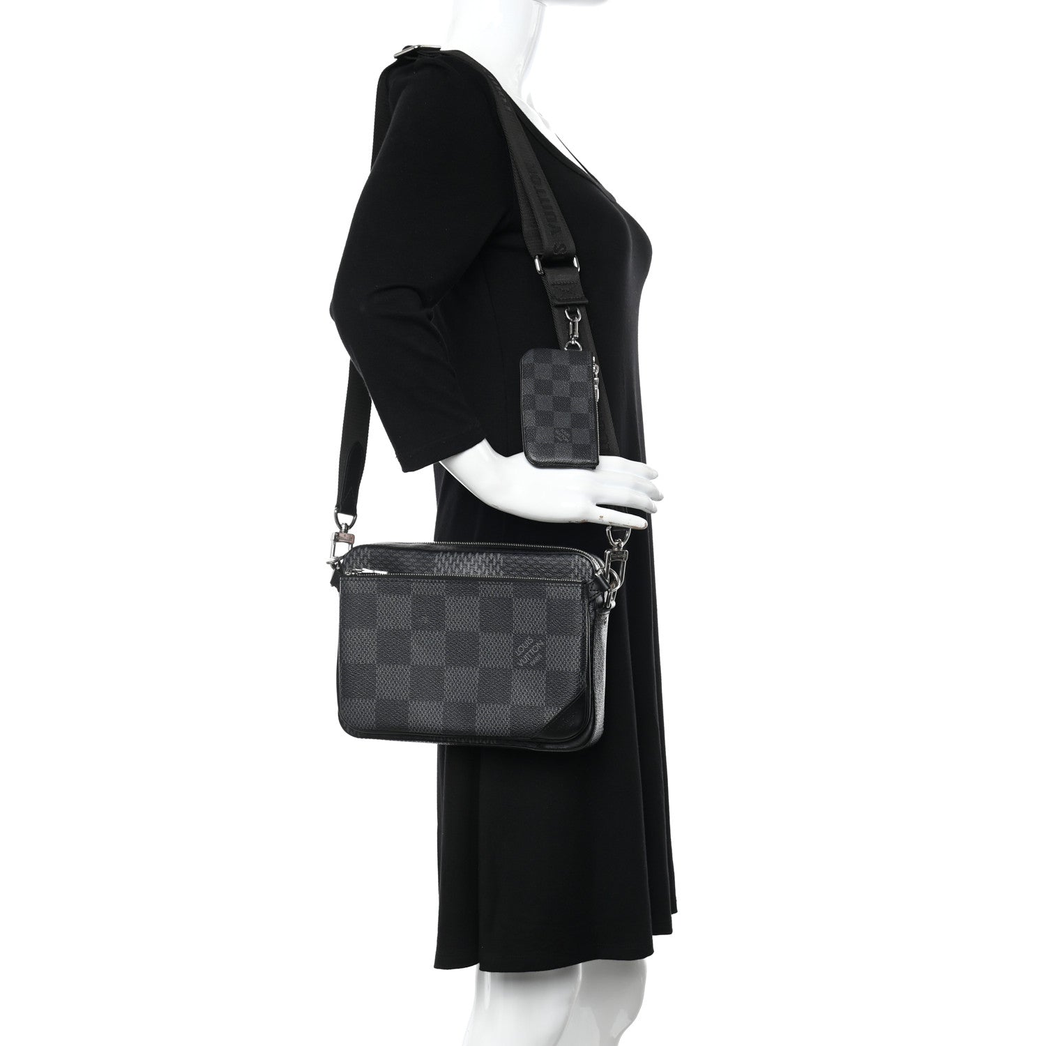 Louis Vuitton Damier Graphite 3D Trio Messenger 2 of 13