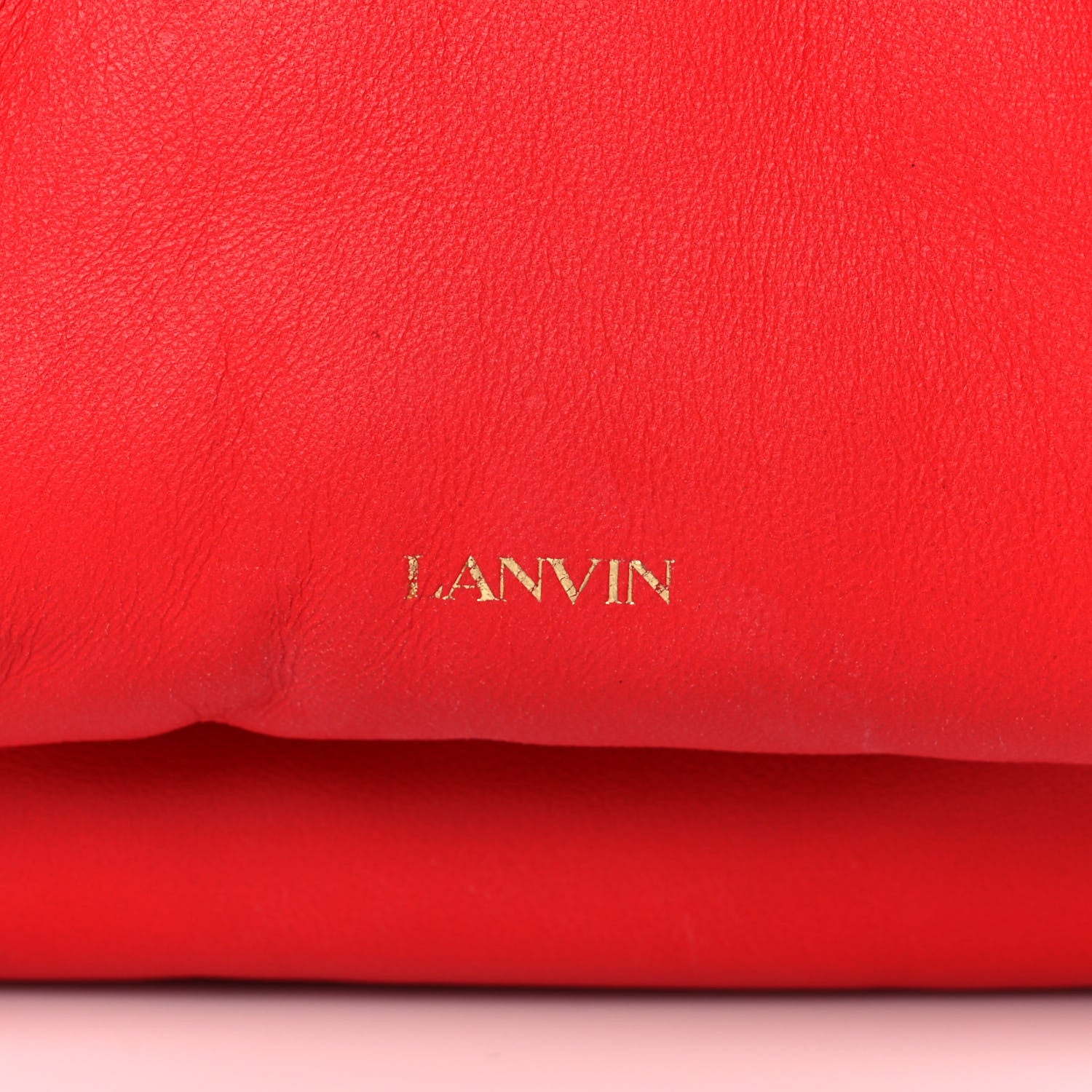 Lanvin Lambskin Sugar Flap Shoulder Bag Red 7 of 16