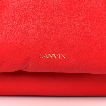 Lanvin Lambskin Sugar Flap Shoulder Bag Red 7 of 16