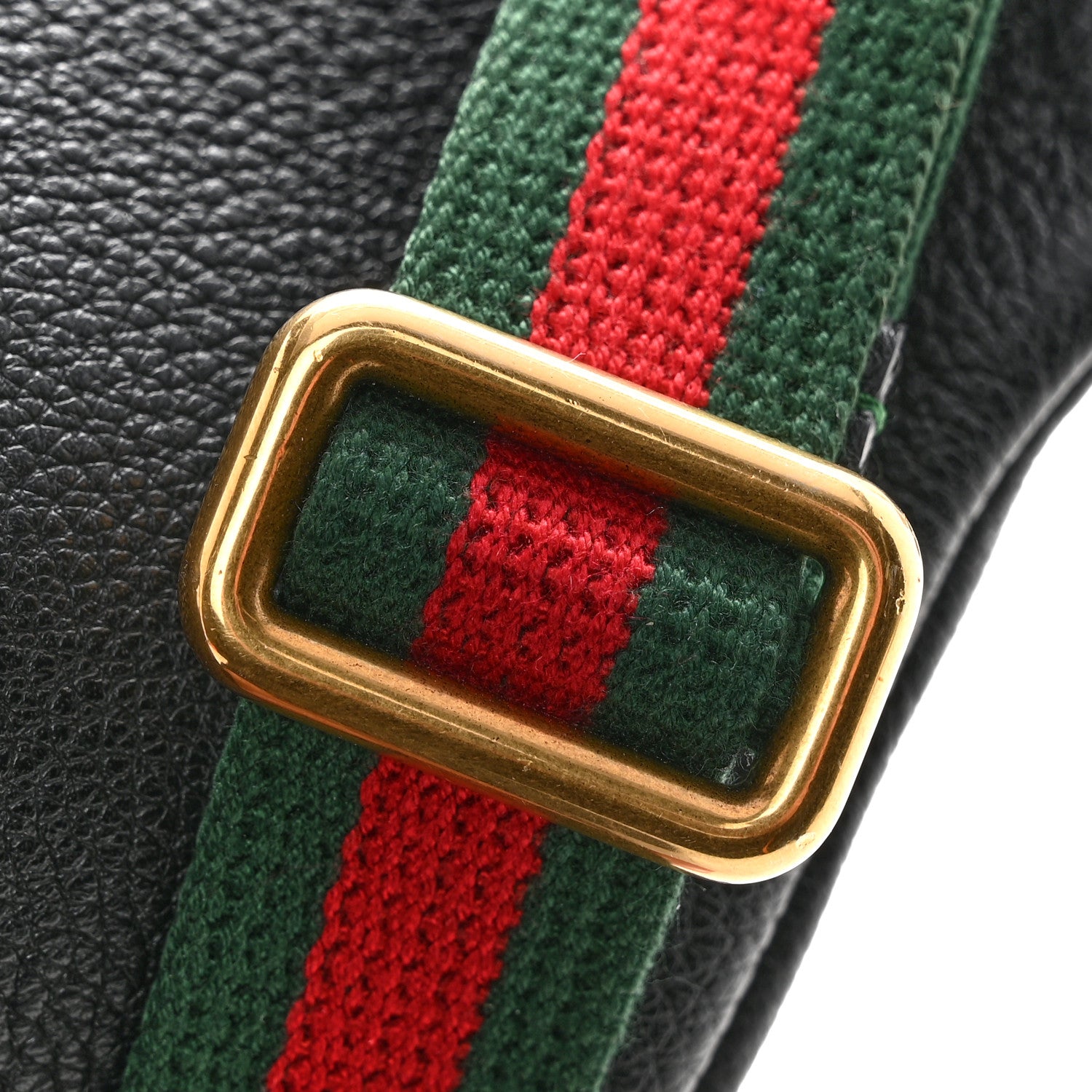 Gucci Grained Calfskin Logo Belt Bag Black 12 of 12
