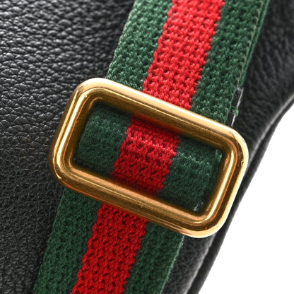 Gucci Grained Calfskin Logo Belt Bag Black 12 of 12