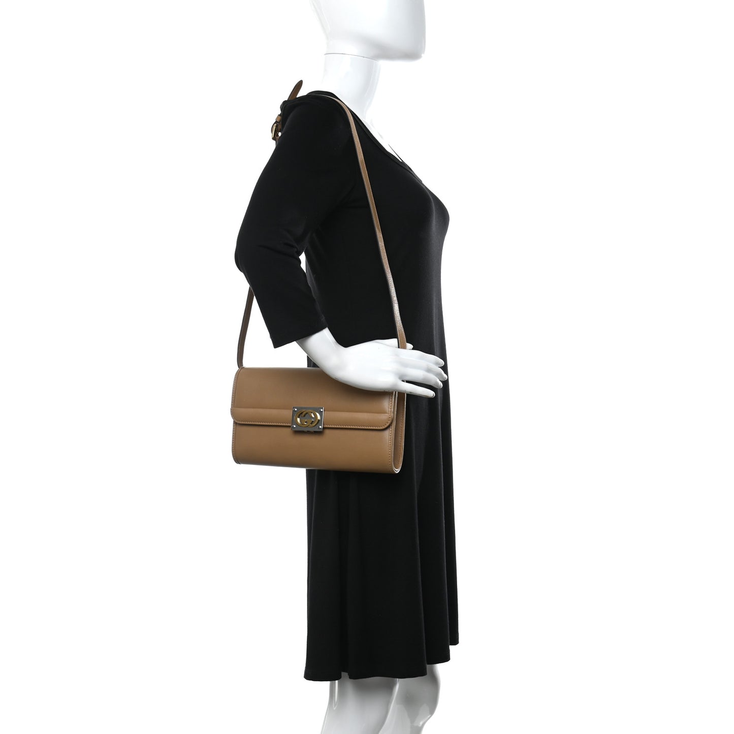 Lambskin Linea Matisse Shoulder Bag Natural Tan