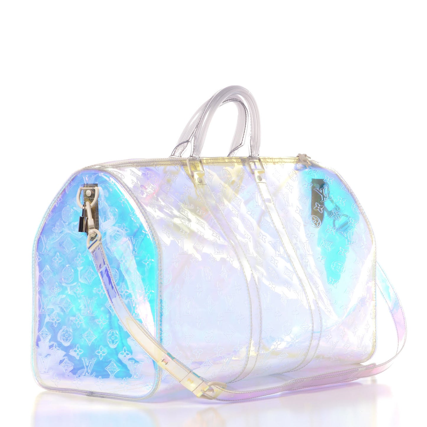 PVC Monogram Keepall Bandouliere 50 Iridescent Prism