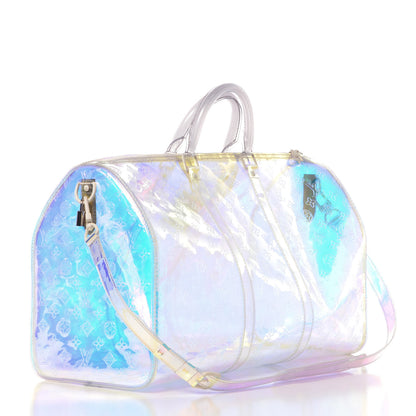Louis Vuitton PVC Monogram Keepall Bandouliere 50 Iridescent Prism 3 of 9