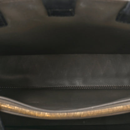 Fendi Vitello Dolce Century Petite 2Jours Tote Black Carbone 6 of 14