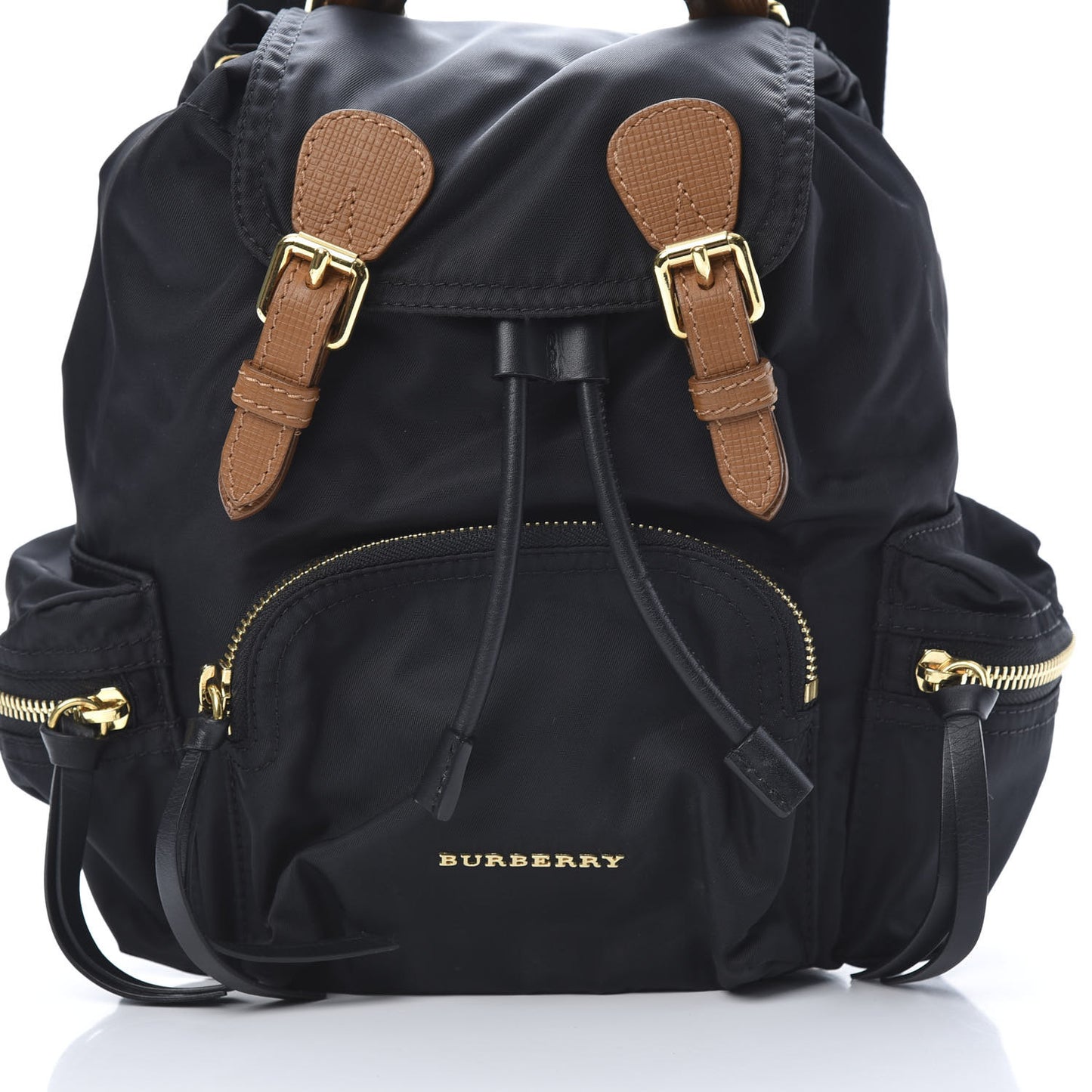 Nylon Small Rucksack Backpack Black