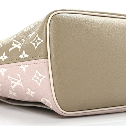 Louis Vuitton Empreinte Monogram Spring In The City Neverfull MM Kaki Beige Cream 9 of 10