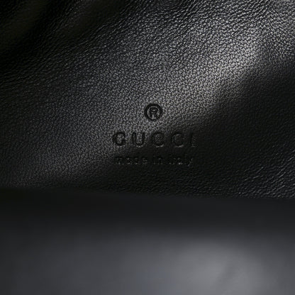 Gucci Suede Micro GG Calfskin B Medium Shoulder Bag Arabella Black 6 of 10
