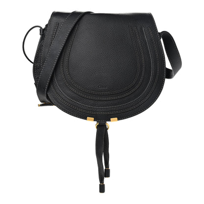Chloe Calfskin Medium Marcie Round Crossbody Bag Black 1 of 8