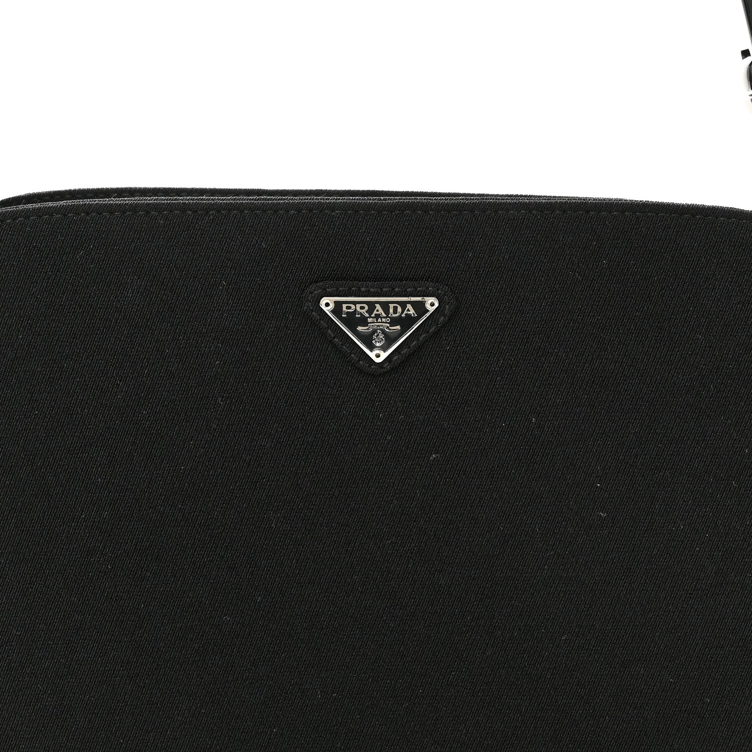 Prada Fabric Structured Shoulder Bag Black 6 of 8